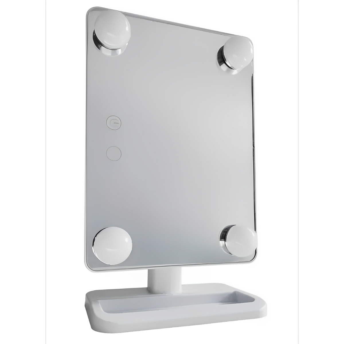 Компактное зеркало с подсветкой для макияжа MCH Cosmetie Mirror 360 Rotation Angel LED дома, фото №7