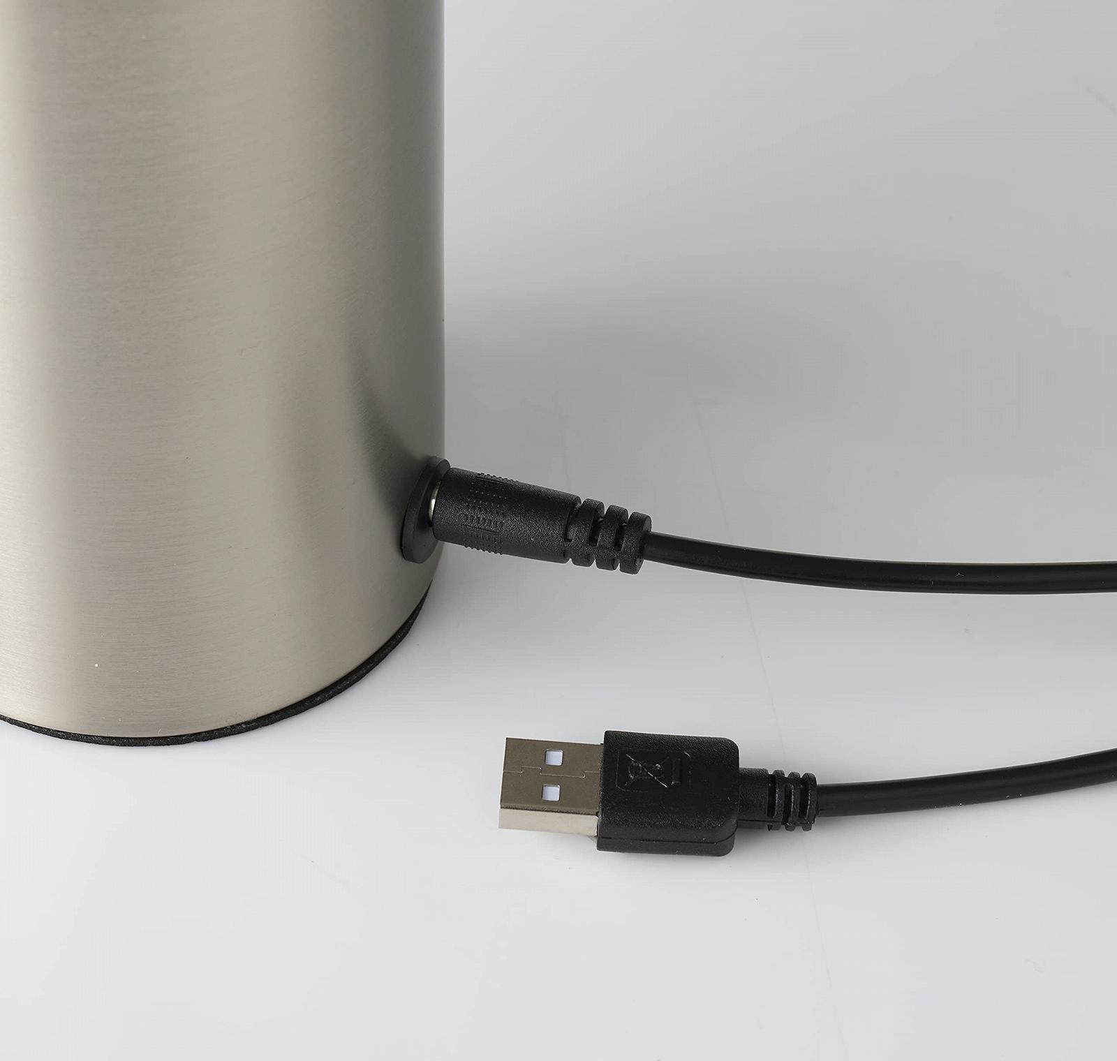 Світлодіодна настільна лампа Northpoint Edison Style 2000 мАг з сенсорним димером Сталь Прозоре скло, фото №2