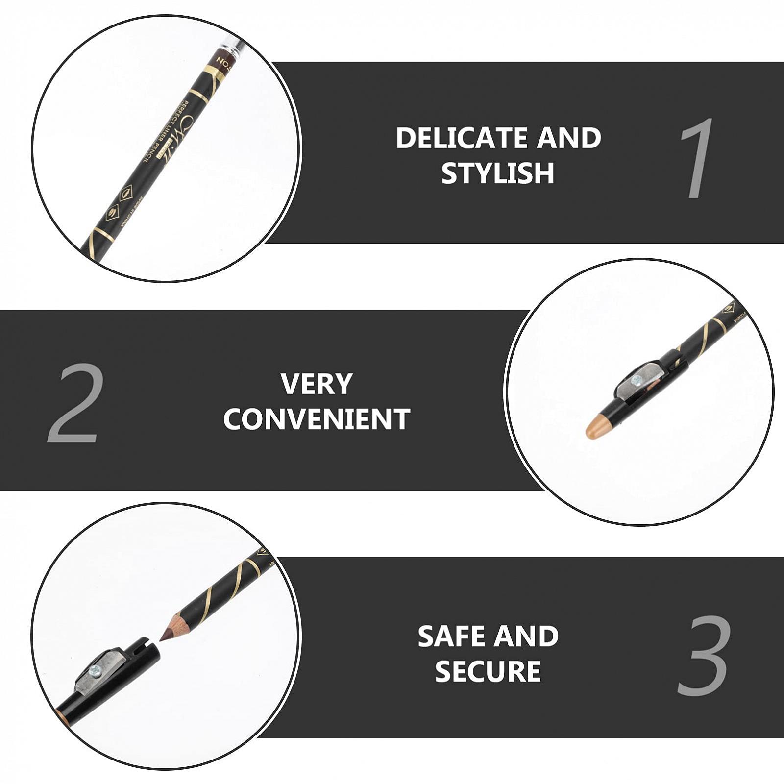 Олівець для брів Minkissy Дерев'яний Сірий Коричневий Водостійкий, фото №5 Олівець для брів Minkissy Дерев'яний Сірий Коричневий Водостійкий, фото №5