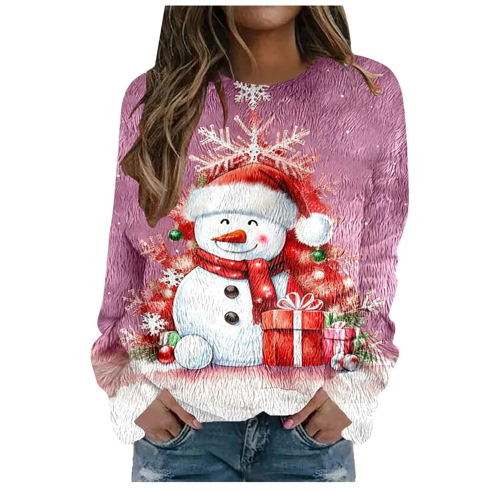 Різдвяний джемпер Жіночий легкий спортивний светр, фото №1 Різдвяний джемпер Жіночий легкий спортивний светр, фото №1