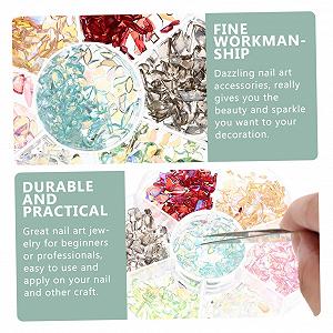 Украшения для ногтей Healvian 2 коробки Набор для ногтей DIY декор Орнамент Маникюр Разноцветный synthetic.ua - Фото 1