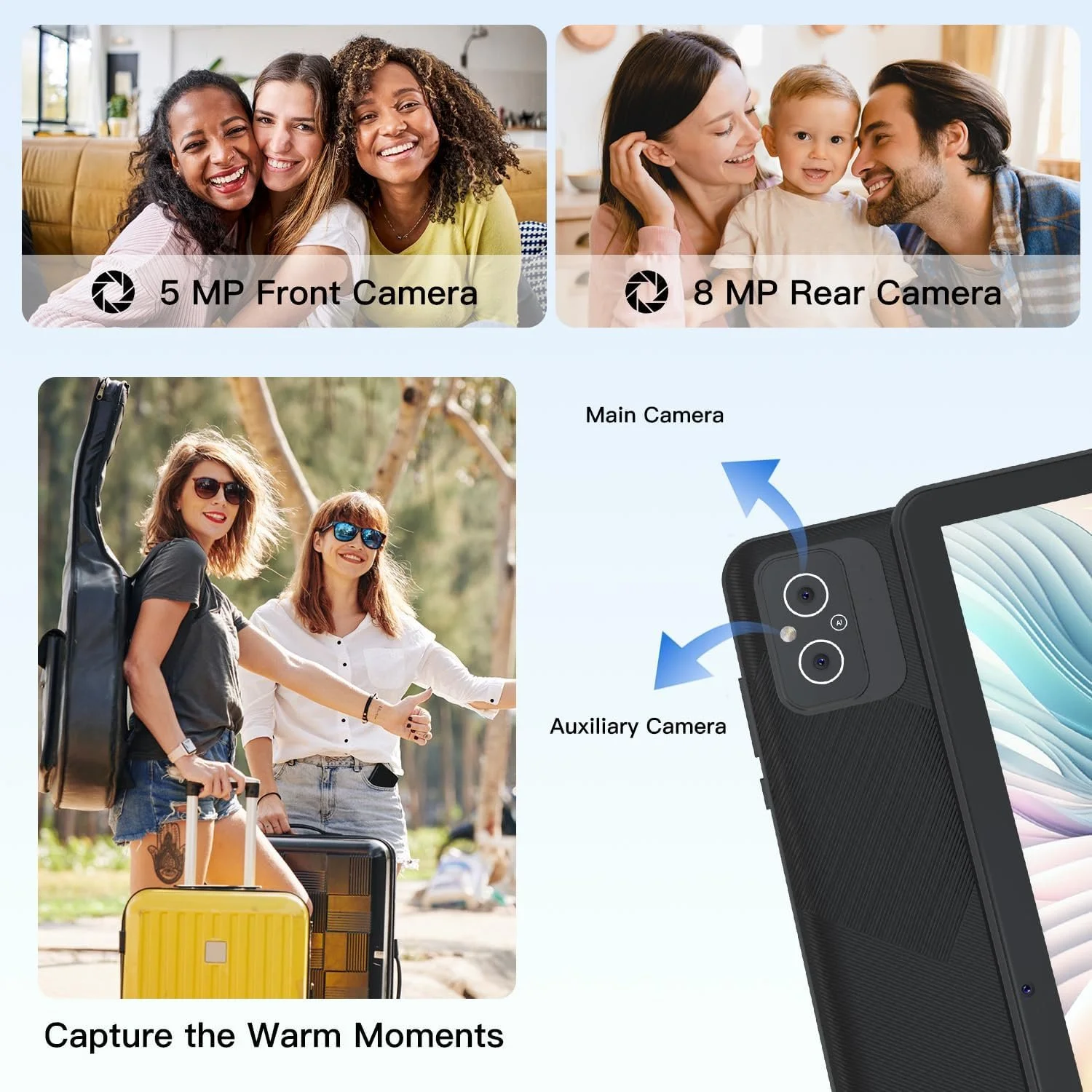 Планшет 10.1" MIXLURE Y121 8+12/128Gb 8 ядер Android 13 8000 mAh Чорний, фото №3