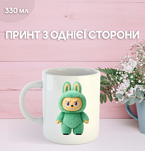 Кружка Лабубу Labubu с принтом керамическая чашка 330 мл Uk_1090 - Фото 1