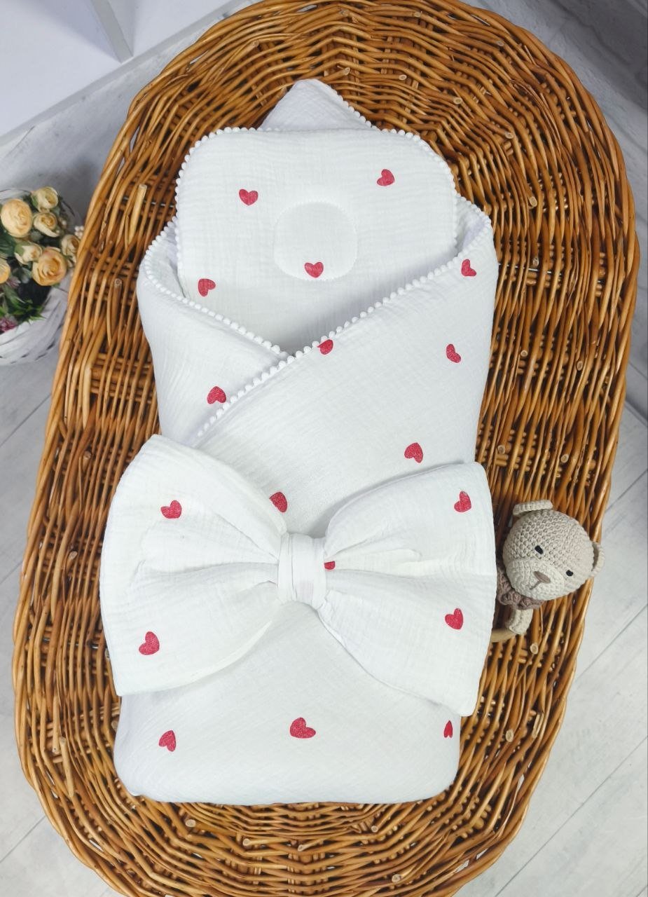 Демисезонный-летний набор для новорожденного, белый, фото №2