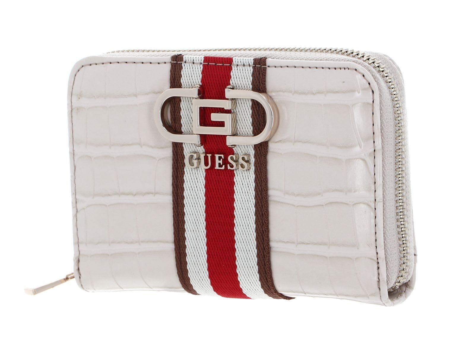 Гаманець GUESS Nelka SLG Zip Around Wallet M Stone, фото №1