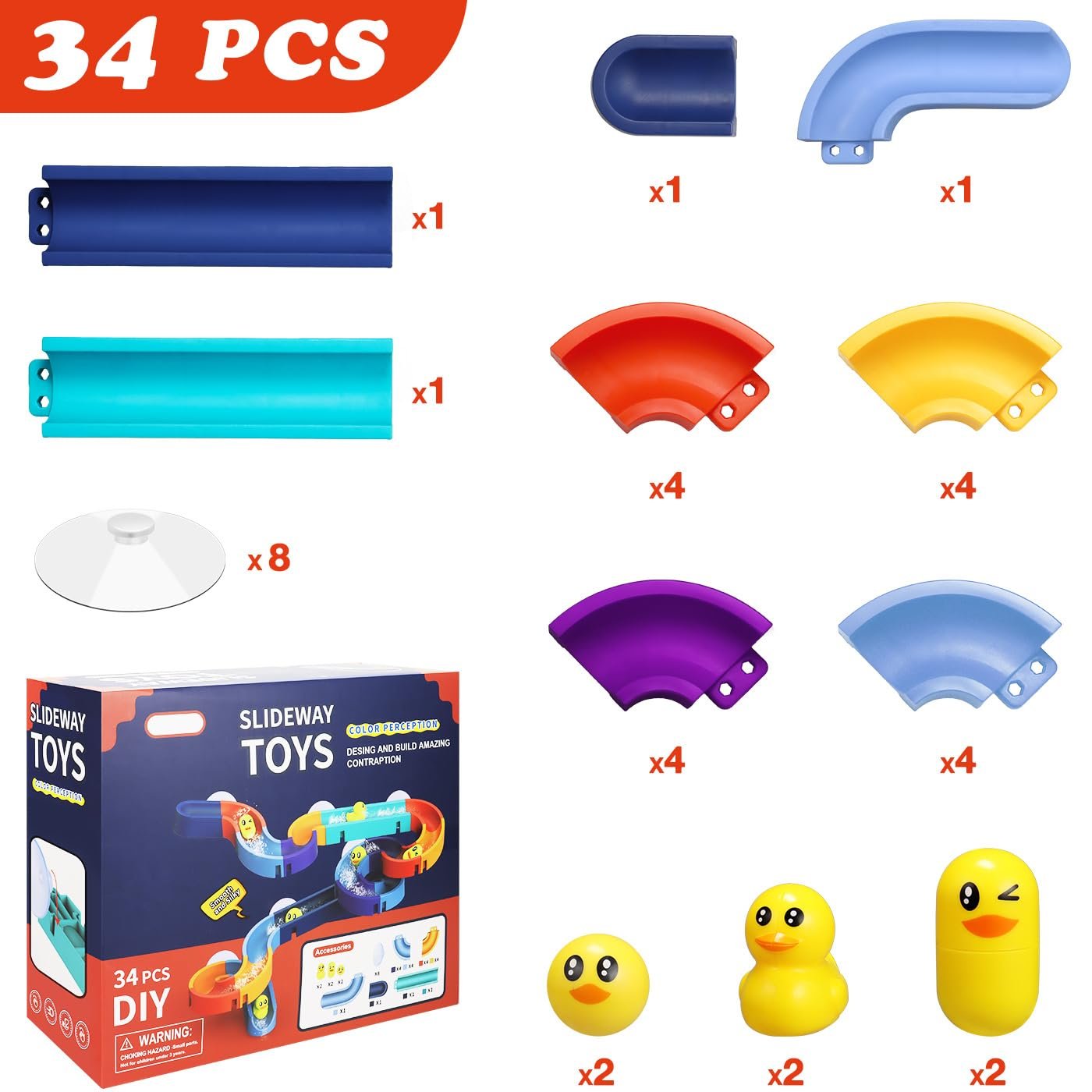 Игрушка для ванны Набор 34 шт., детская, фото №5