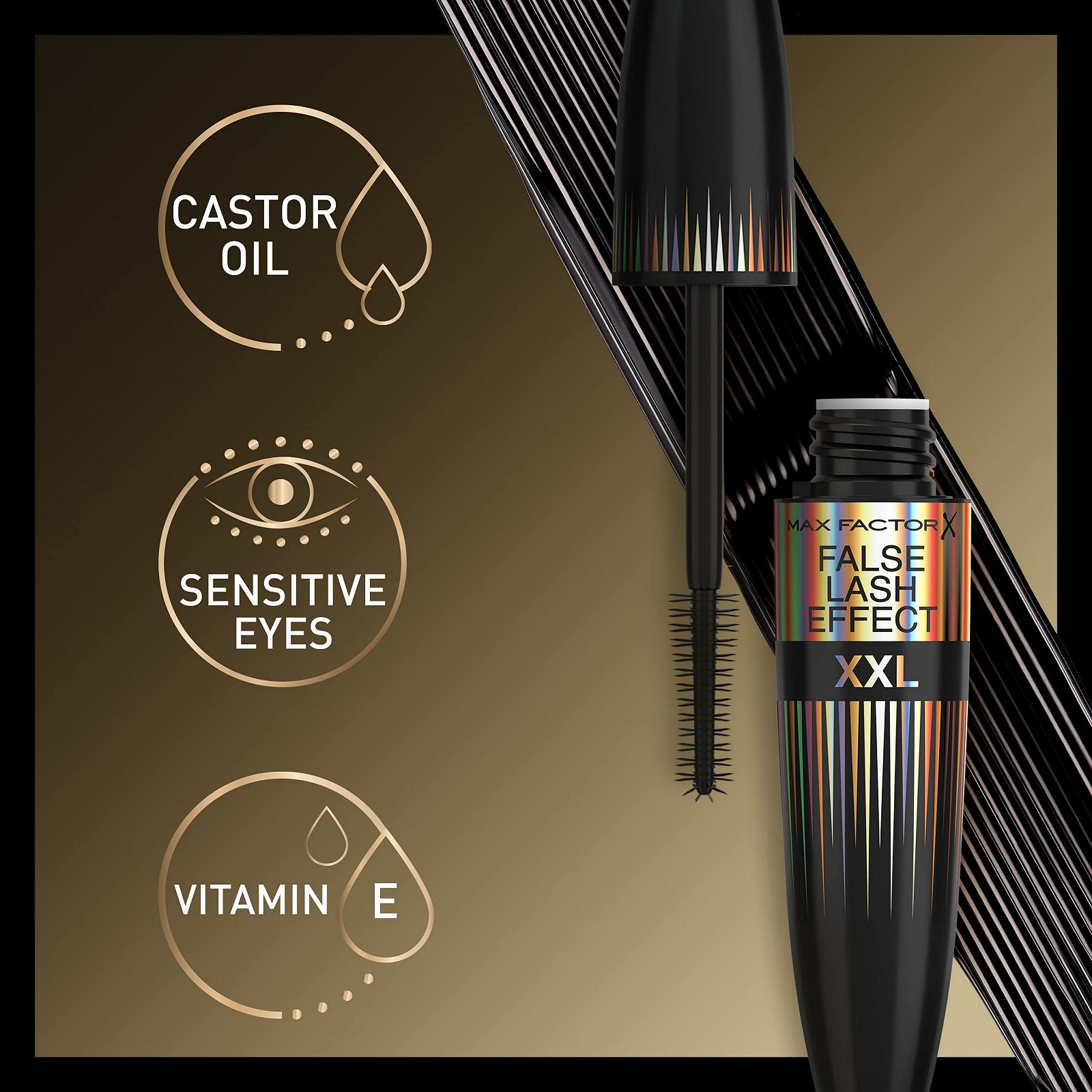 Туш для вій Max Factor False Lash Effect XXL Instant Volume, Fullness and Length Black, фото №5
