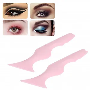 Трафареты для стрелок подводки для глаз для начинающих Многоразовые (РОЗОВЫЙ) synthetic.ua - Фото 1