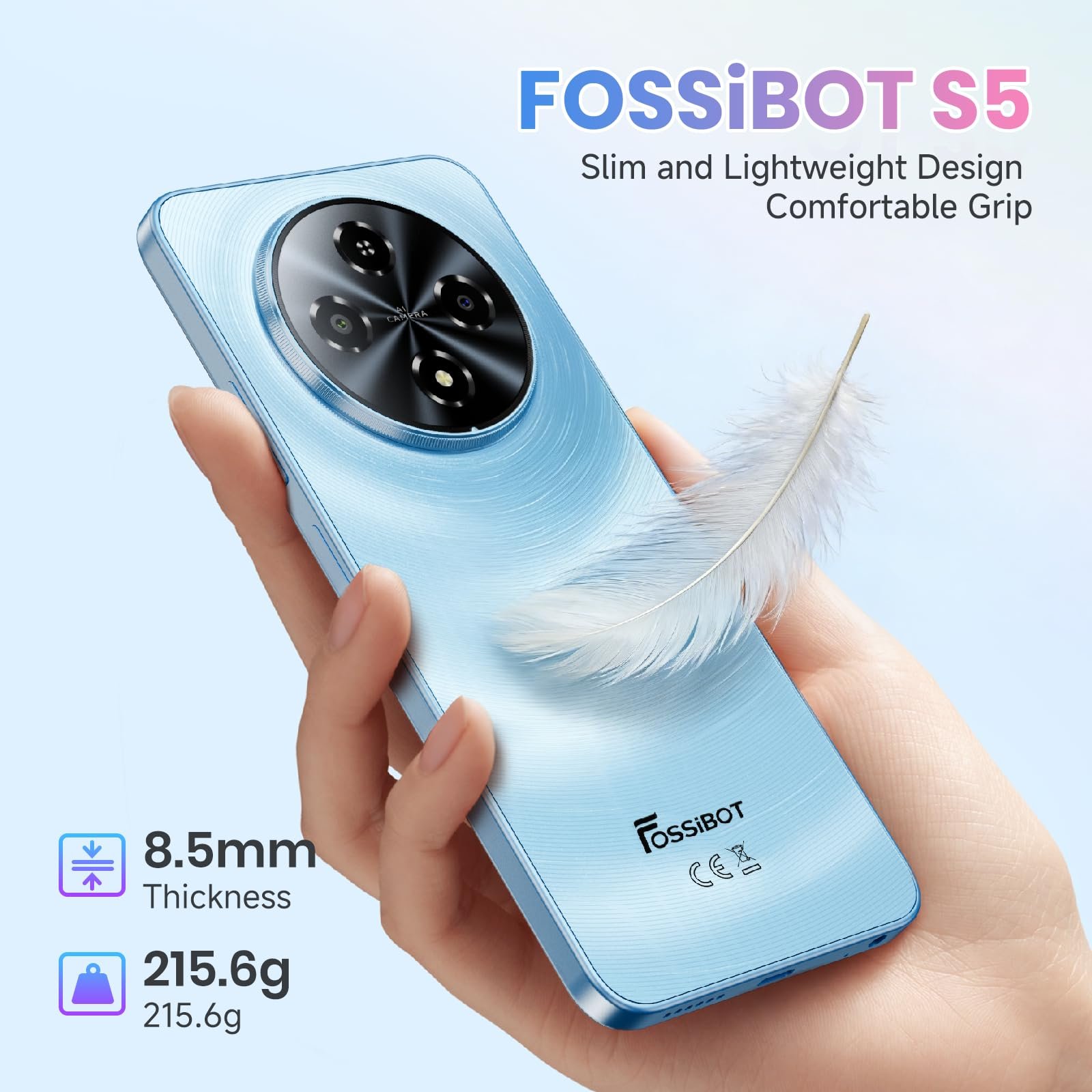 Смартфон FOSSiBOT S5 16GB(4+12)/128GB Schwarz, фото №6 Смартфон FOSSiBOT S5 16GB(4+12)/128GB Schwarz, фото №6