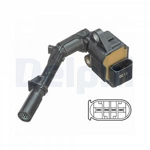 Катушка зажигания DELPHI GN10690-12B1 для MERCEDES-BENZ INFINITI (DFAC) GENESIS, передняя - Фото 1