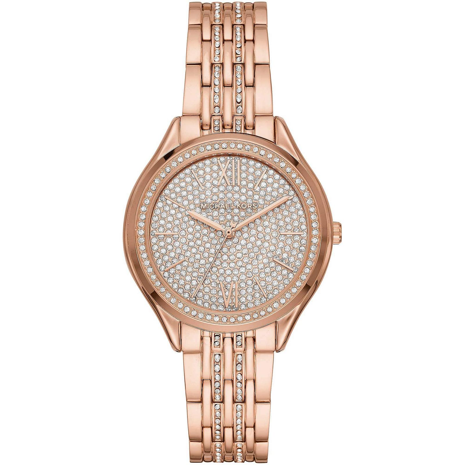 Женские кварцевые часы Michael Kors Mindy с браслетом из нержавеющей стали или кожаным ремешком, фото №1