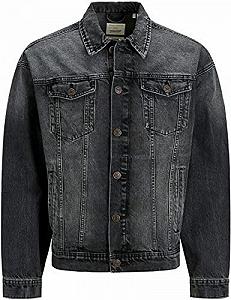 Куртка джинсовая Jack&Jones DROP SHOULDER NA 256 12194573 Черный XXL - Фото 1