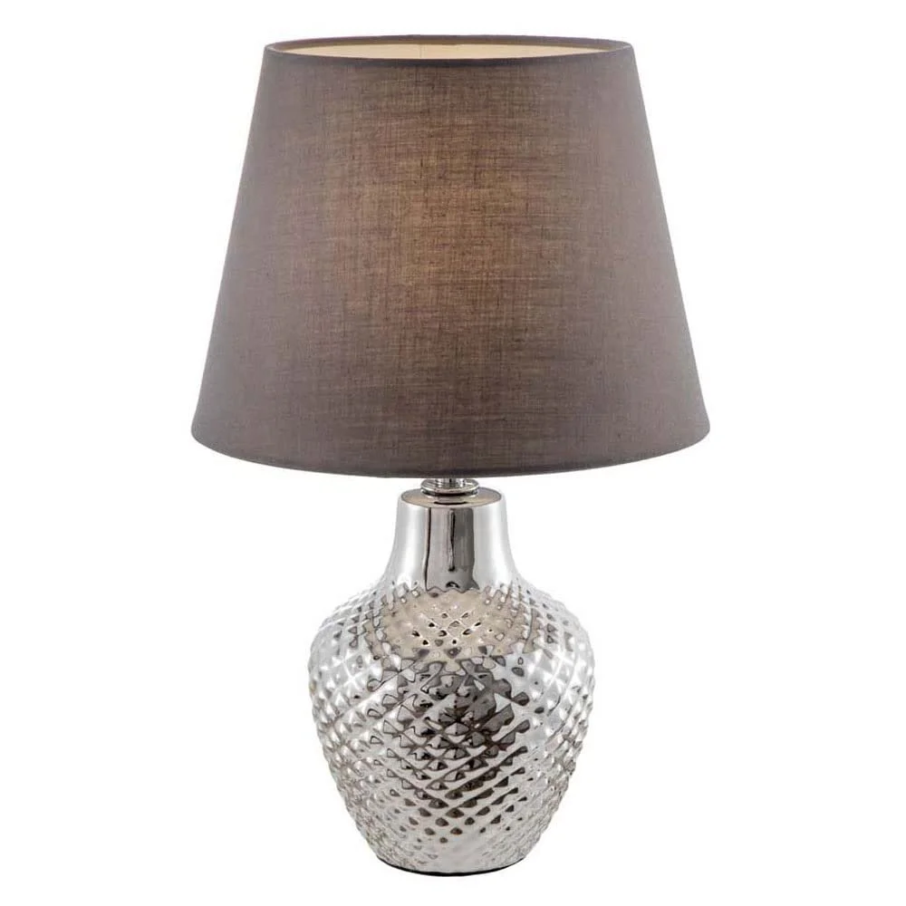 Настільна лампа Nowa LED Ceramic E14 Filament Warm White Dimmable 20 x 32 cm Chrome Brown, фото №7