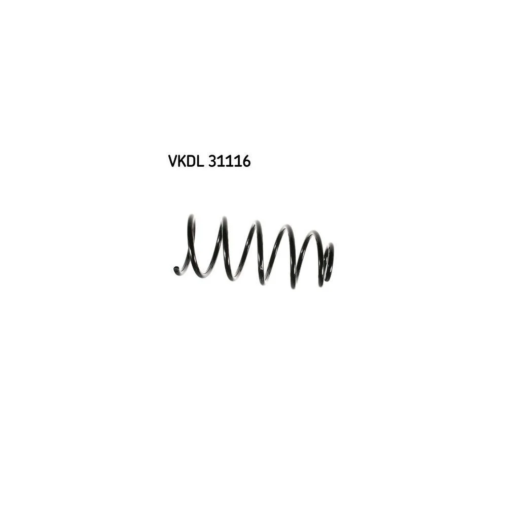 Пружина подвески SKF VKDL 31116 для VW, передний мост, для автомобилей с кондиционером, фото №1