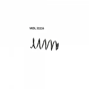 Пружина підвіски SKF VKDL 31116 для VW, передній міст, для автомобілів з кондиціонером - Фото 1