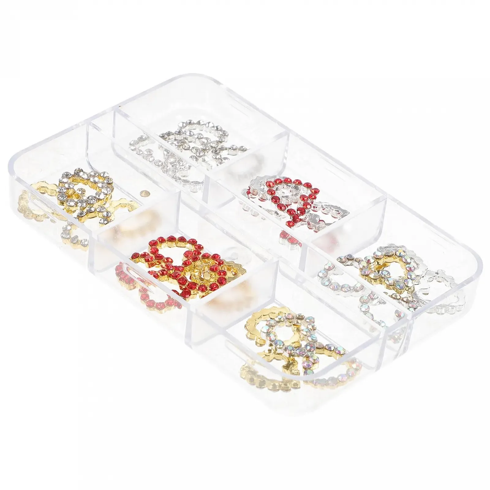 Украшения для ногтей Форма сердца 60 шт. Камни для дизайна ногтей, фото №8