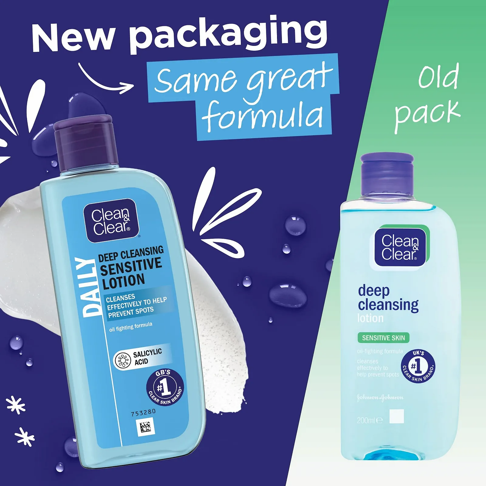 Лосьйон для глибокого очищення чутливої шкіри Clean & Clear 200 мл, фото №2