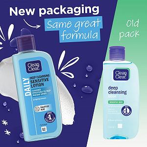 Лосьйон для глибокого очищення чутливої шкіри Clean & Clear 200 мл synthetic.ua - Фото 1