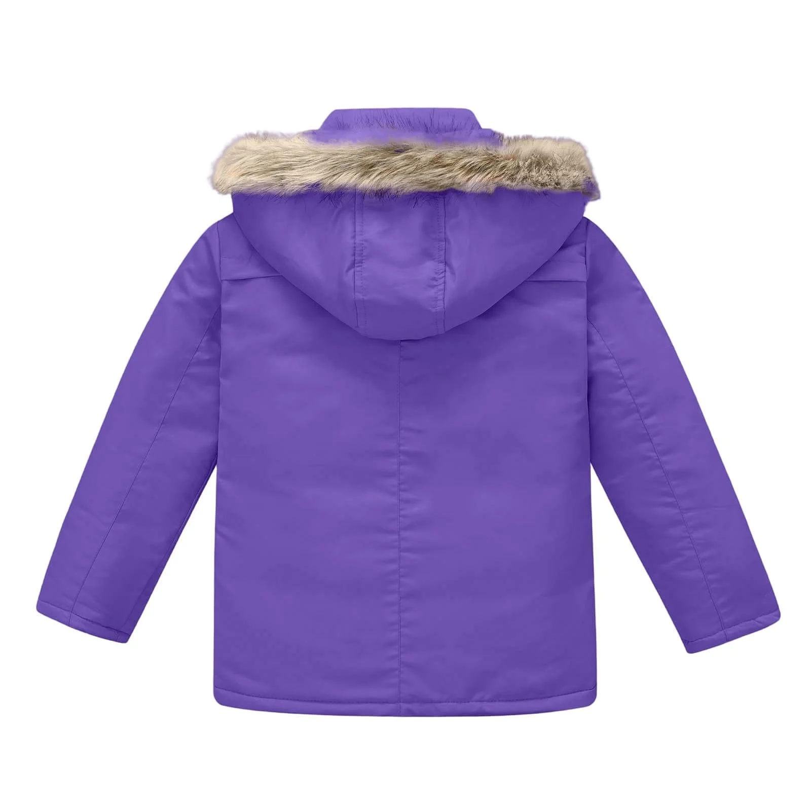 Зимова куртка для дівчинки, довга пухова куртка, тепла флісова куртка, фото №2