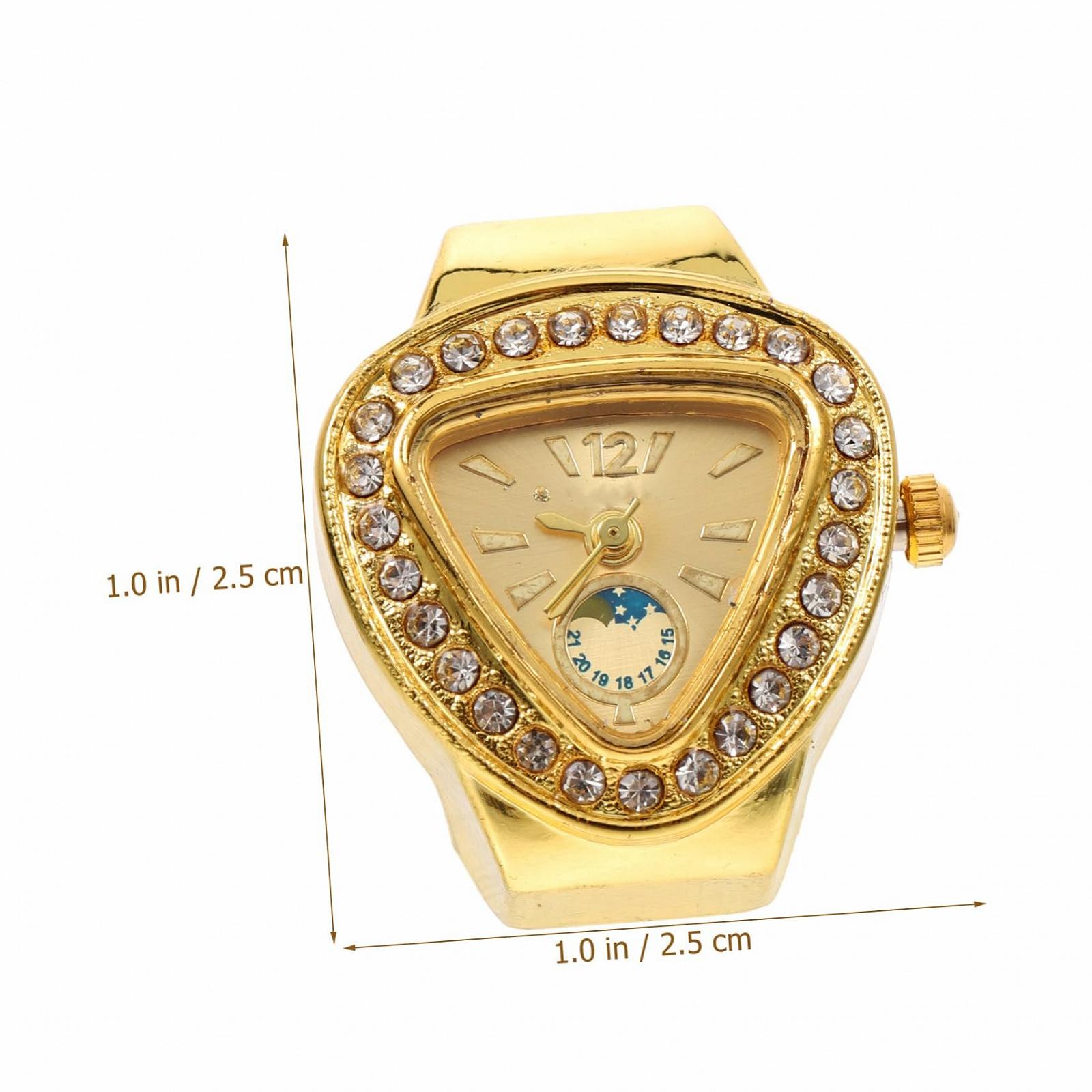 Кільце-годинник Healvian Mini Золотий, фото №2