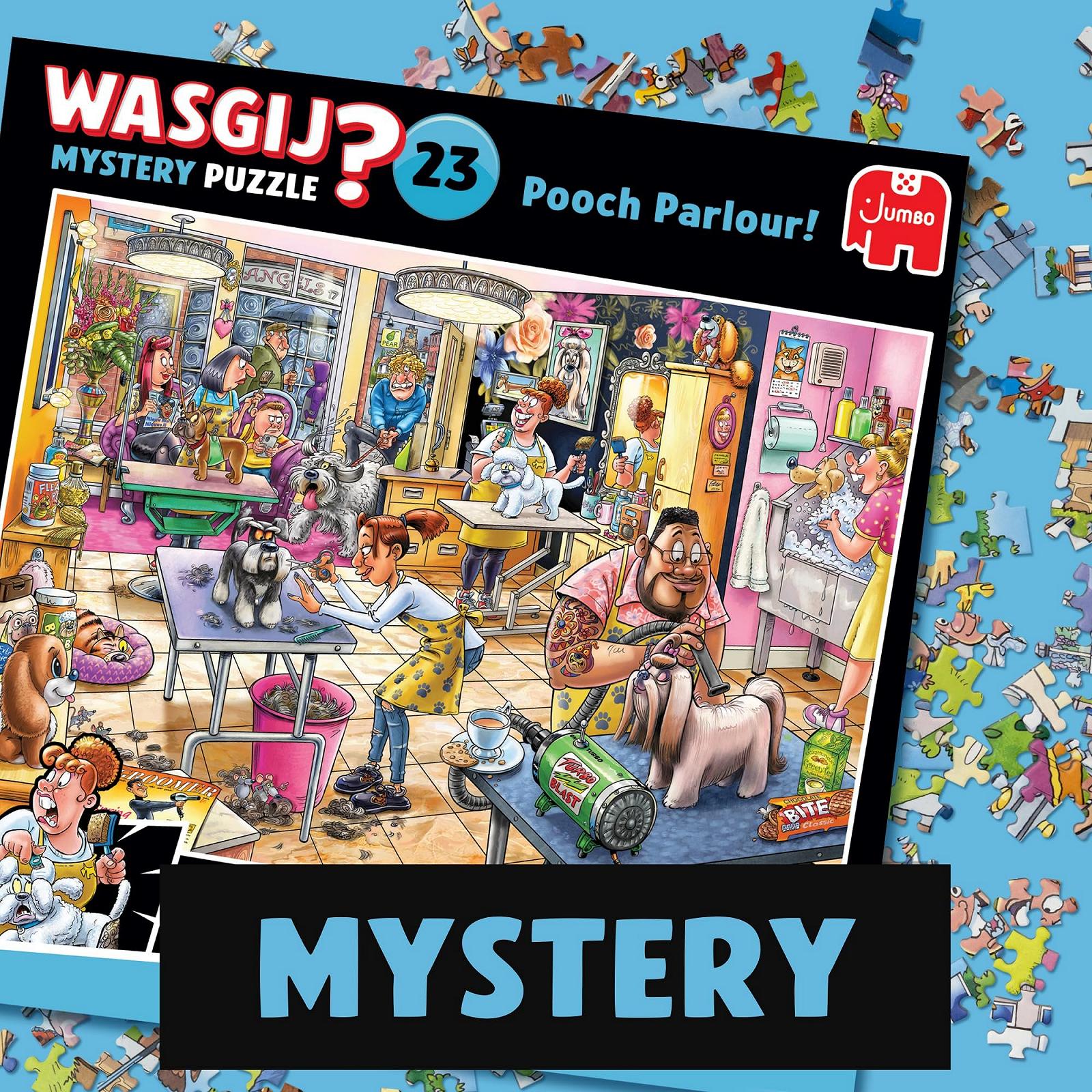 Пазл Wasgij Mystery 23 Grooming Salon - Pooch Parlour! 1000 деталей Jumbo 100% перероблений картон, фото №1