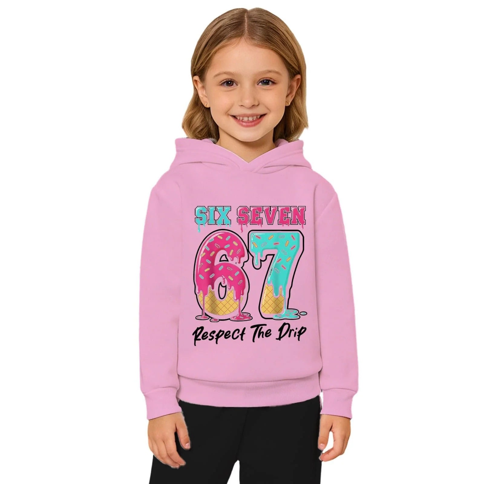 Толстовка Generisch для девочки, удобный свитшот для девочки, теплая толстовка для мальчика с захватывающими дышащими принтами для активного повседневного модного дня, рубашка с длинными рукавами, куртка-свитшот, фото №2