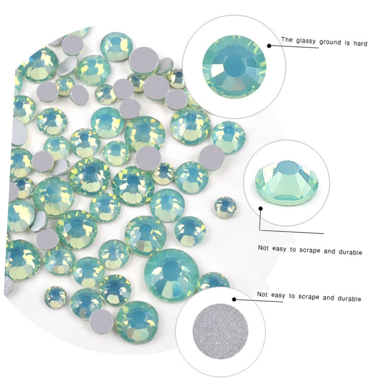 Стрази для нігтів FRCOLOR Набір Різнокольорові, фото №2