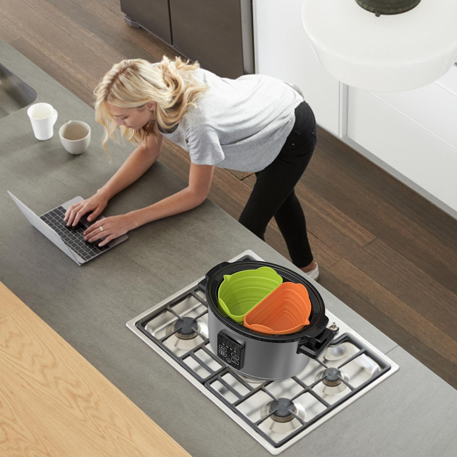Лайнеры Obesntln Cooker Pot из силикона для еды для мультиварки 6 Quart, фото №3
