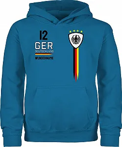 Детская толстовка Shirtracer 2024 Футбольный европейский чемпионат - Германия, цвета формы - Фото 1