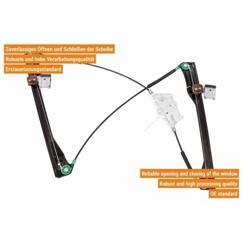 Склопідйомник VAICO V10-6132 SEAT SKODA VW VAG, фото №3