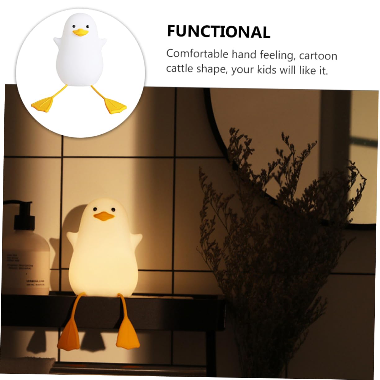 Светильник Homoyoyo LED Ночник Пат Утка, фото №5