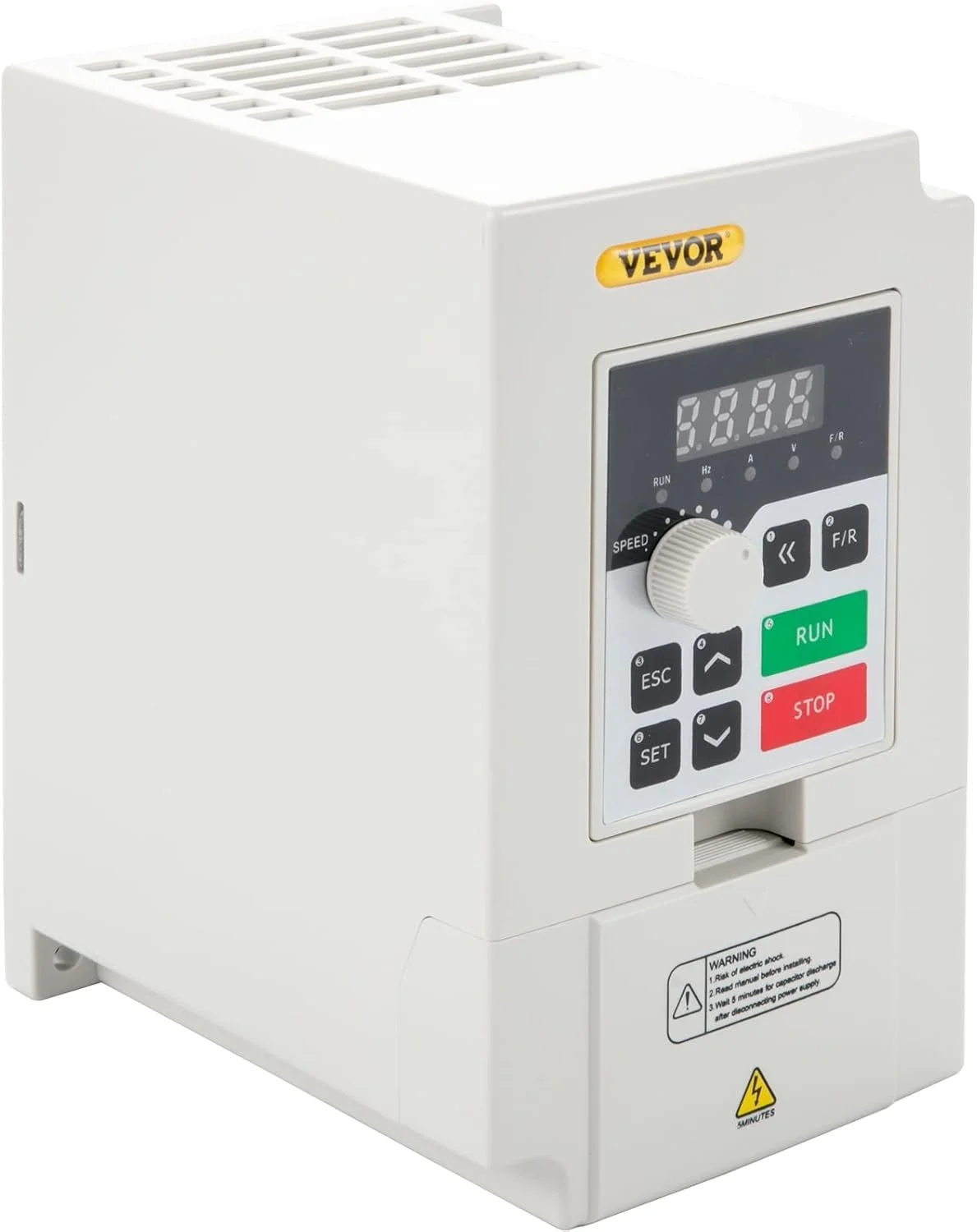 Перетворювач частоти Vevor H100-3S2-S / 3 kW / Векторне керування / 220V / 0-400 Гц / Сірий, фото №2 Перетворювач частоти Vevor H100-3S2-S / 3 kW / Векторне керування / 220V / 0-400 Гц / Сірий, фото №2