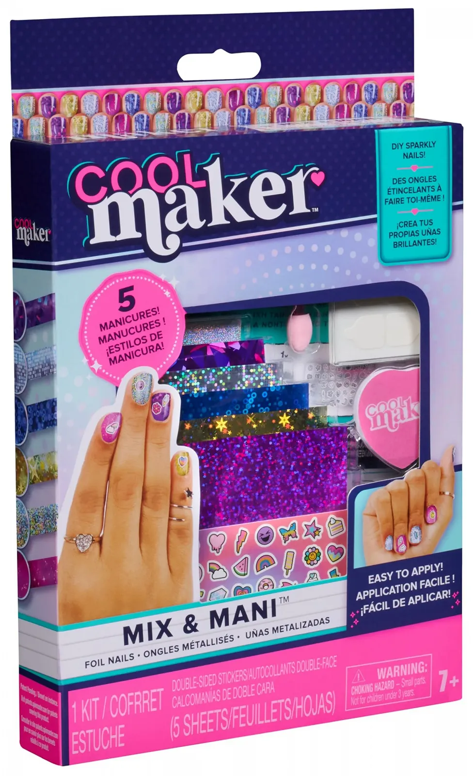Набор для фольгированного дизайна ногтей Cool Maker Go Glam 6 мерцающих пленок и наклейки для детей от 7 лет, фото №9 Набор для фольгированного дизайна ногтей Cool Maker Go Glam 6 мерцающих пленок и наклейки для детей от 7 лет, фото №9