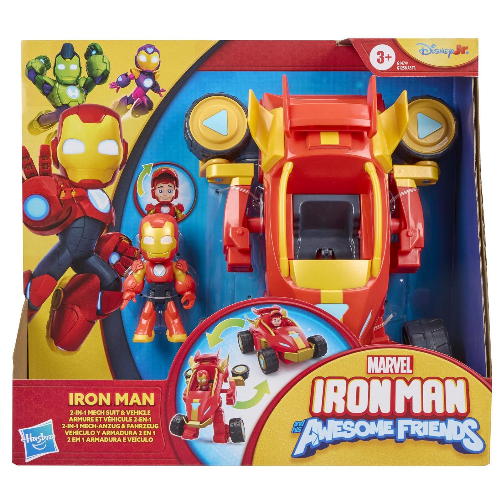 Фігурка, Трансформер Marvel Iron Man 2-в-1 Мех Костюм та Транспортний Засіб, фото №2