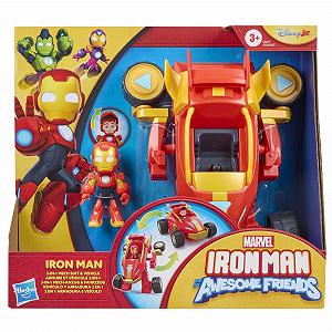 Фігурка, Трансформер Marvel Iron Man 2-в-1 Мех Костюм та Транспортний Засіб synthetic.ua - Фото 1