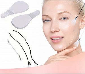 Ленты для подтяжки лица 40 штук Водонепроницаемые наклейки V-образная лента - Фото 1