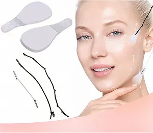 Ленты для подтяжки лица 40 штук Водонепроницаемые наклейки V-образная лента - Фото 1