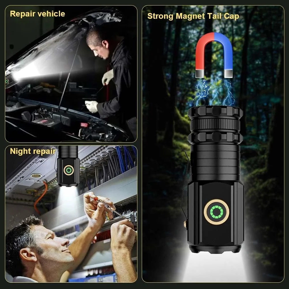 Міні Ліхтарик flintronic Трьохокий Монстр LED Маленький, 5 Режимів Освітлення, Водонепроникний, фото №5