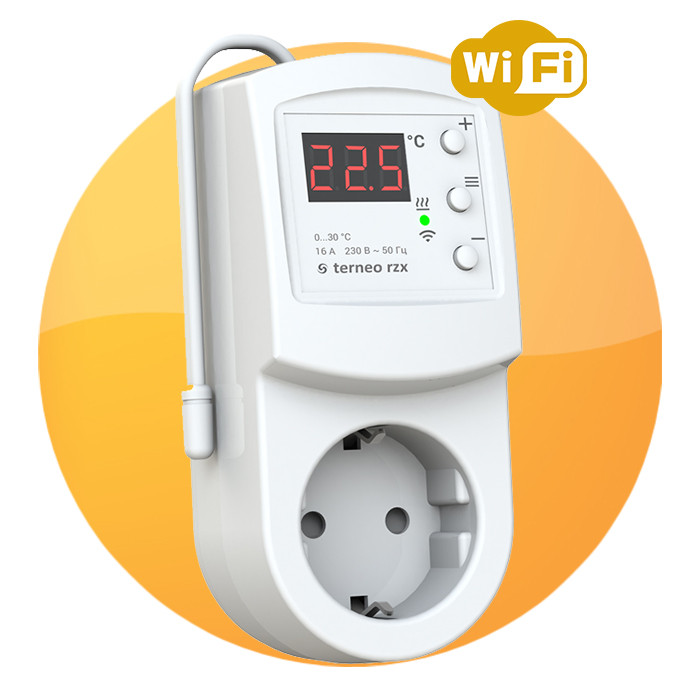 Terneo RZX Wi-Fi терморегулятор розеточный, фото №1