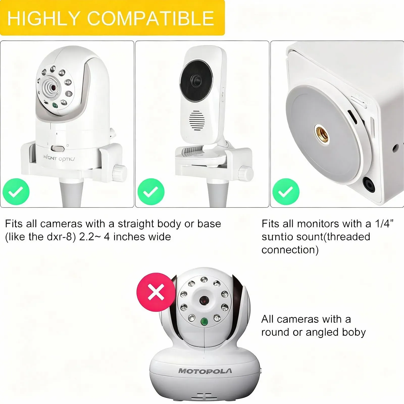 Тримач для відеоняні Blink Mini 2, Outdoor 4/3, XT/XT2 Гнучкий без свердління 42 см, фото №3 Тримач для відеоняні Blink Mini 2, Outdoor 4/3, XT/XT2 Гнучкий без свердління 42 см, фото №3