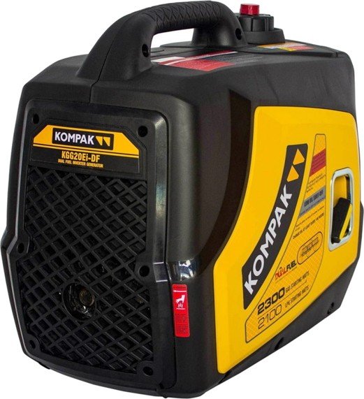 Инверторный генератор газ+бензин KOMPAK 2,3 кВт (KGG20Ei-DF) двухтопливный LPG Dual Fuel, фото №3