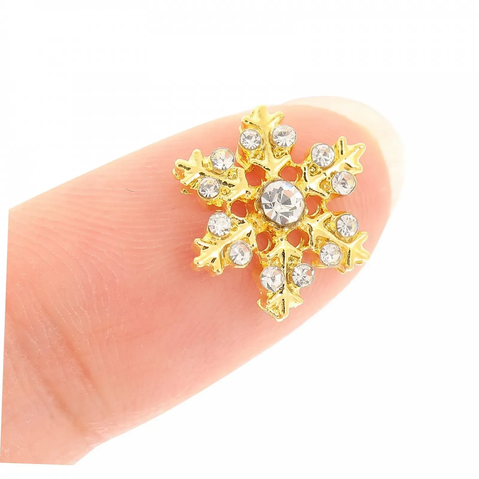 Украшение для ногтей Тип Снежинки Beavorty 200 шт. Стильное украшение для ногтей для творческого маникюра. Подходит для начинающих и профессионалов для праздников и особых случаев, фото №3