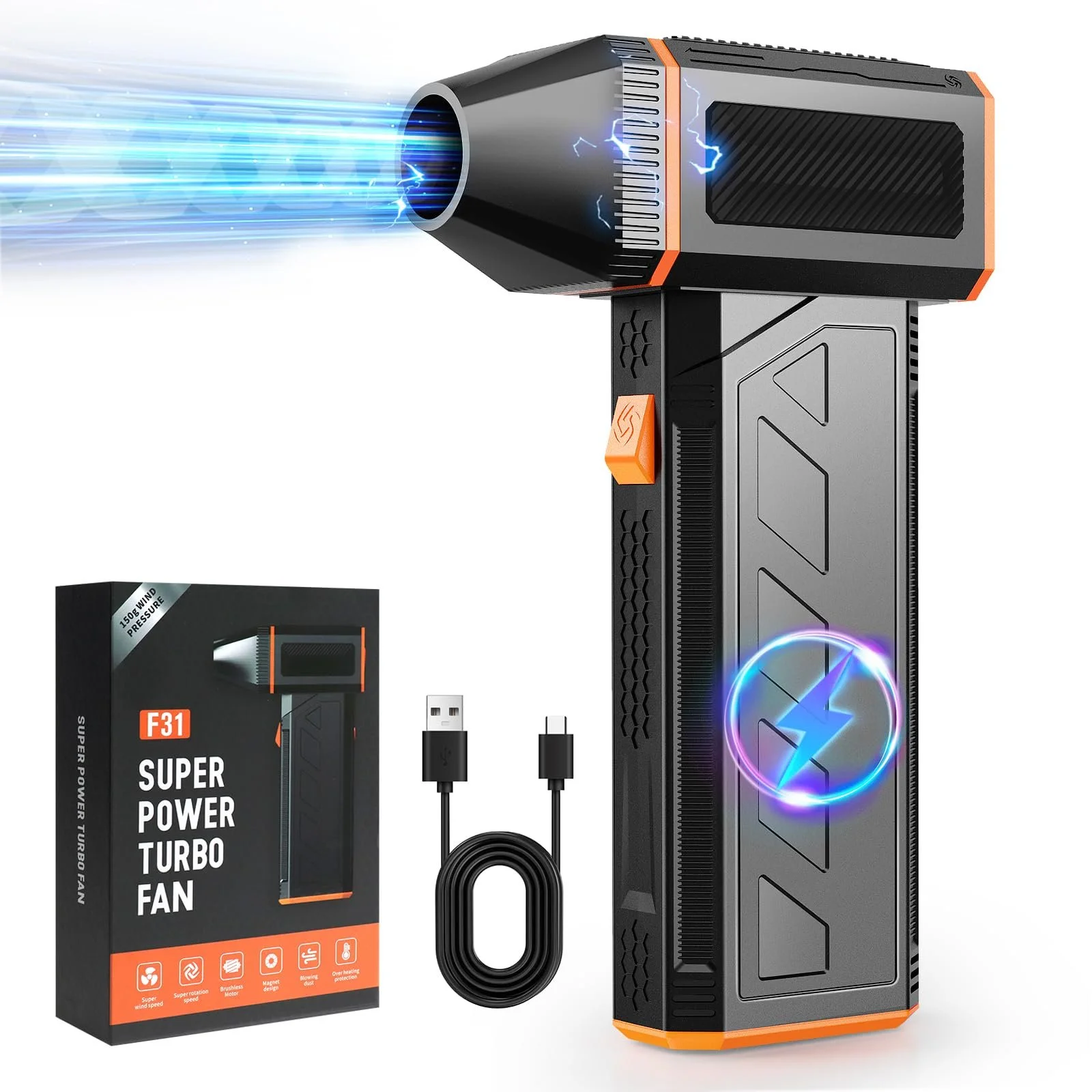 Електрична повітродувка 130,000 RPM 3 швидкості, фото №1 Електрична повітродувка 130,000 RPM 3 швидкості, фото №1