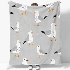 Покривало Фланелеве 200 x 200 см Сірий - Фото 1