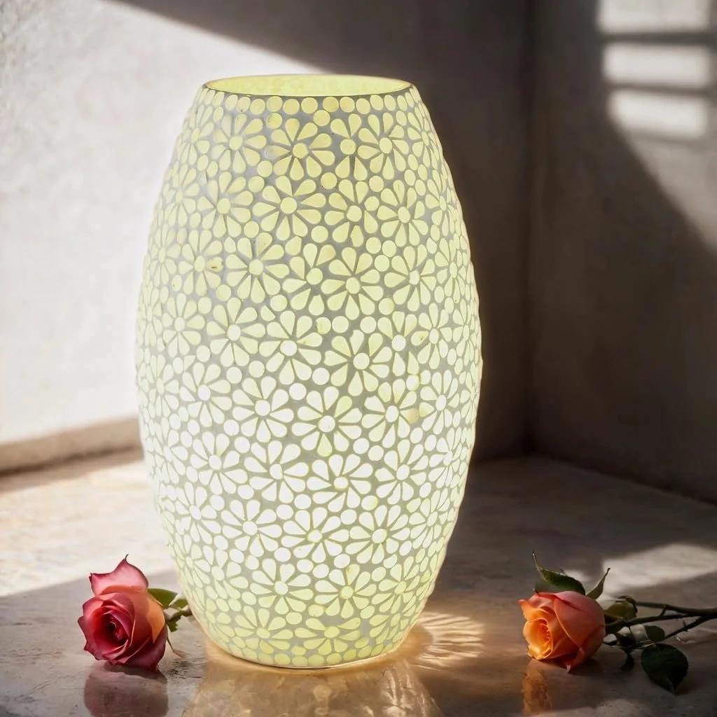 Настільна лампа Marrakech Boho Tiaga -1 Декоративна приліжкова 28 см Мозаїка E27, фото №6