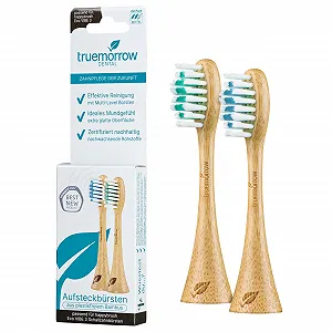 Насадки для зубной щетки truemorrow Sustainable Bamboo для Happybrush Eco VIBE 3 Blue Green - Фото 1