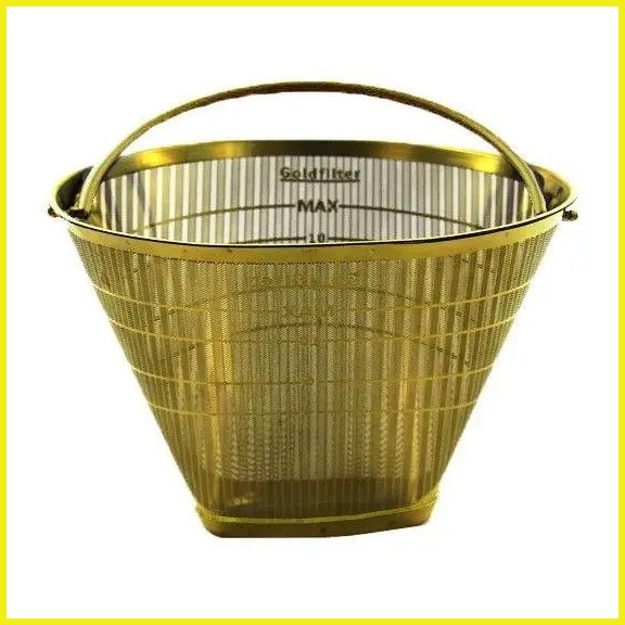 Кофейный Фильтр 1х4 seleXions Gold цельнометаллический Для Melitta Moccamaster Clever, фото №2