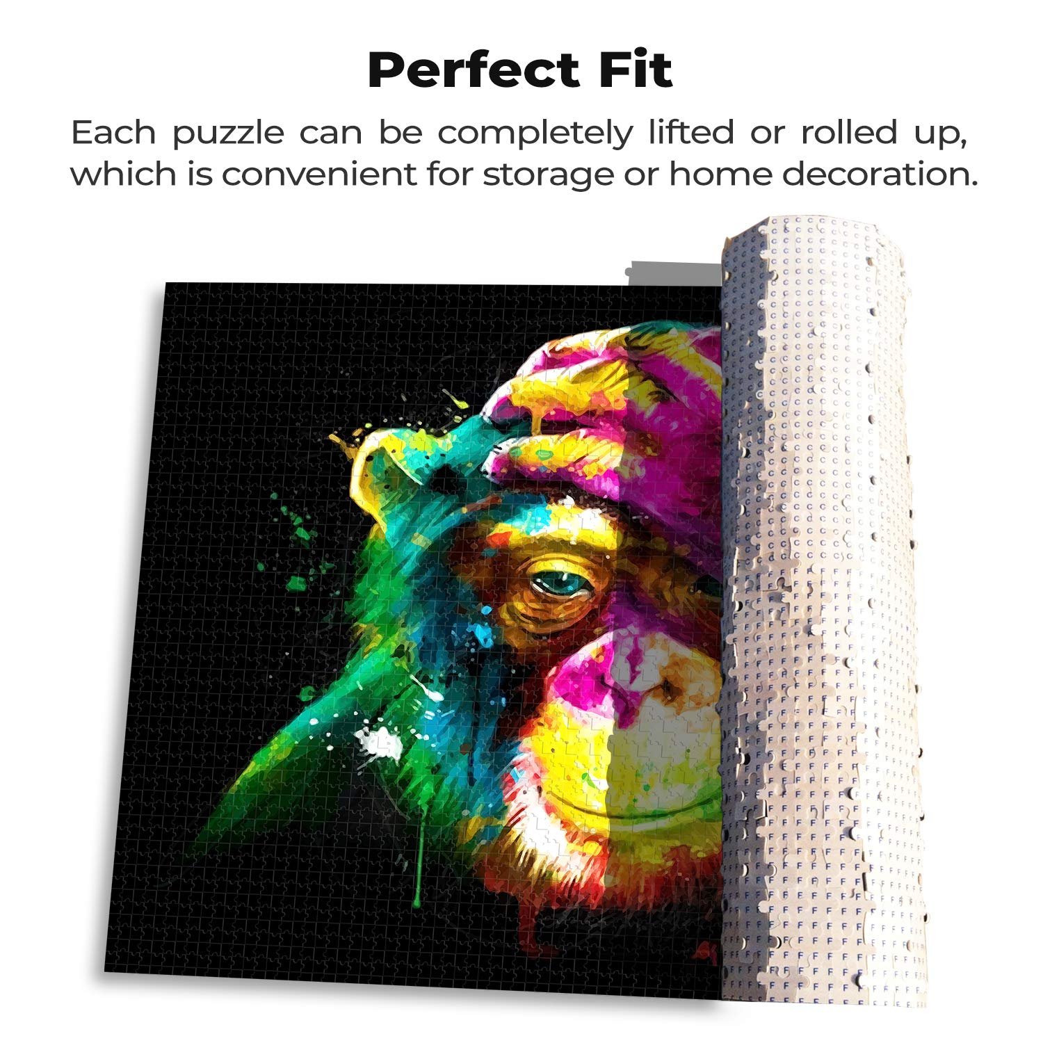 Пазл 1000 деталей Monkey Animal Abstract DIY, фото №6 Пазл 1000 деталей Monkey Animal Abstract DIY, фото №6