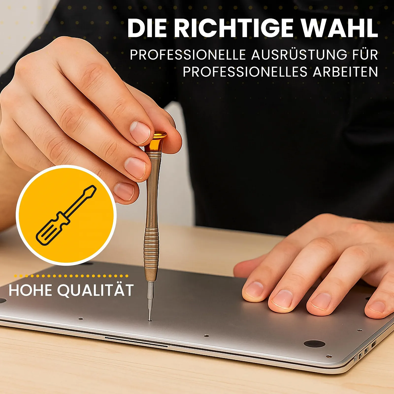 Набір прецизійних викруток Retoo 25 предметів магнітний Чорний/Сріблястий, фото №6