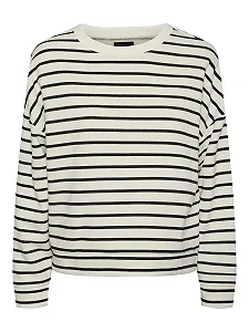 Женская Толстовка Pieces Pcchilli Ls Sweat Stripes Noos - Фото 1